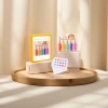 Five-color movement wooden logic game, rainbow color slider matching, 18 problem cards, baby thinking training, early education and intelligence board game Application Scenario